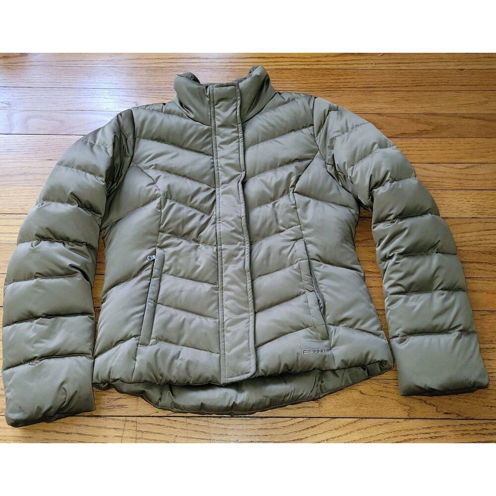 Eddie Bauer Jacket Womens PXS Copper Goose Down 550 Quilted Zip Premium Coat